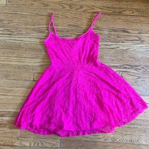 HOT PINK mini dress 💕💕